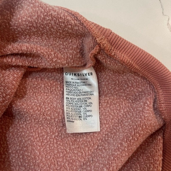 Women’s Quiksilver Crewneck sweatshirt mauve - size L - Picture 6 of 9